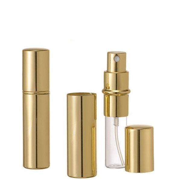 12 GOLD PERFUME ATOMIZER - Empty Perfume Fragrance Fine Mist Spray