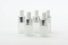 Load image into Gallery viewer, 24pcs 1ml or 3ml FROSTED Glass Dropper Bottles Mini Vials Essential Oil Serum Miniature Tester SILVER or GOLD Aromatherapy Sample Eliquid