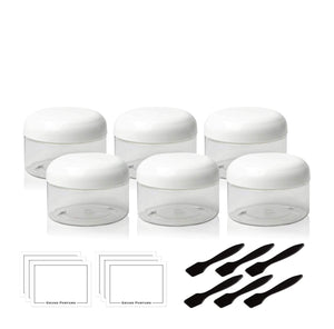 4 oz Plastic Jars with Lids, Low Profile