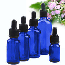 Load image into Gallery viewer, 50 Classic Green 15mL 1/2 Oz Bulb Dropper Bottle Boston Round Black Medicine Bulb Pipette Serum, Measure Carrier Essential Oils Aromatherapy